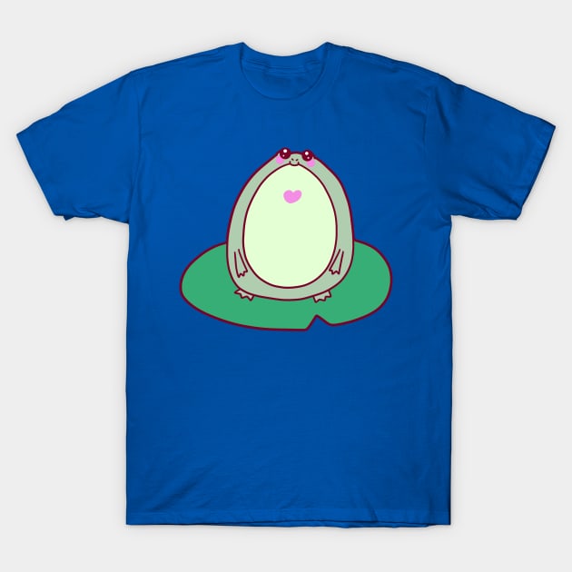 Fat Lily Pad Frog T-Shirt by saradaboru